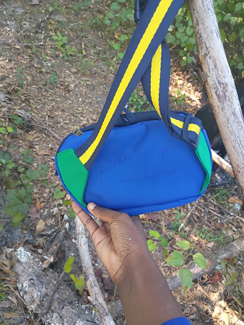 Polo by Ralph Lauren Navy Blue & Red Crossbody Belt Bag